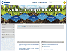 Tablet Screenshot of niab.com