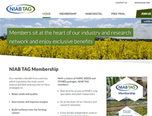 Tablet Screenshot of members.niab.com